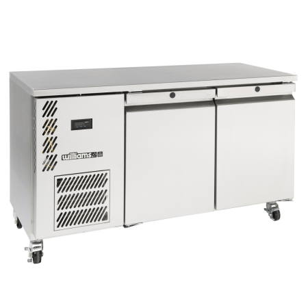 Williams LO2USS Opal 1x1 GN 2 Door Foodservice Counter Freezer