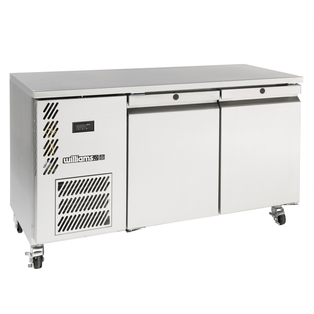 Williams LO2USS Opal 1x1 GN 2 Door Foodservice Counter Freezer